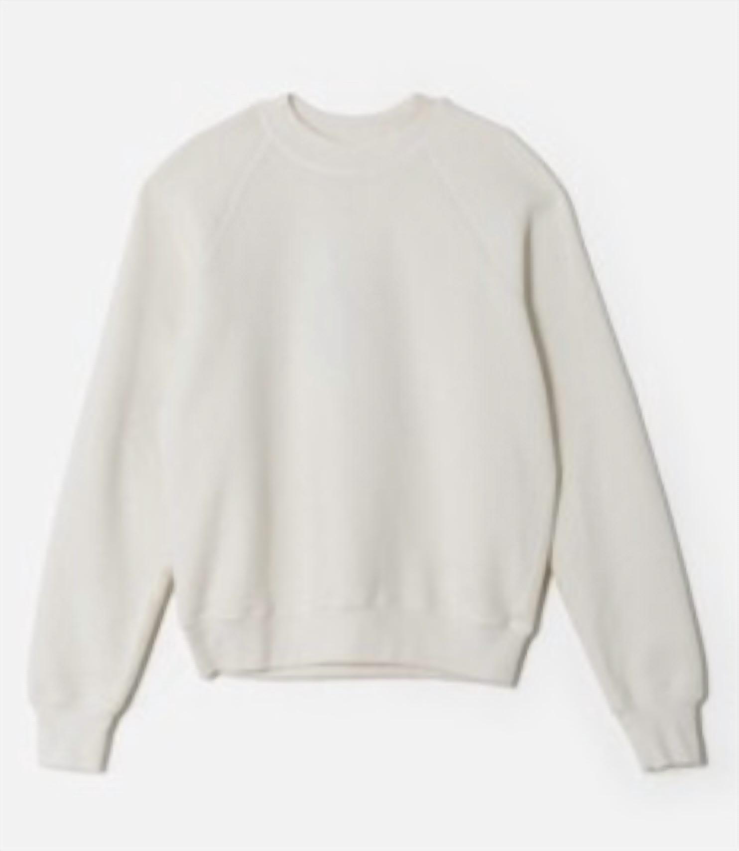 New Re/Done Women's Classic Crewneck Sweatshirt In Vintage White